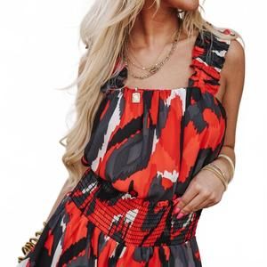 NEW ADRIENNE zoey black & red tank in rouge spirit